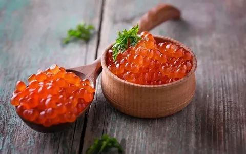 خاویار سالمون کمیاب درجه یک حرفه ای